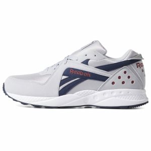 Adidasy Męskie Reebok Pyro Szare/Granatowe/Czerwone/Białe PL 20EKWQX